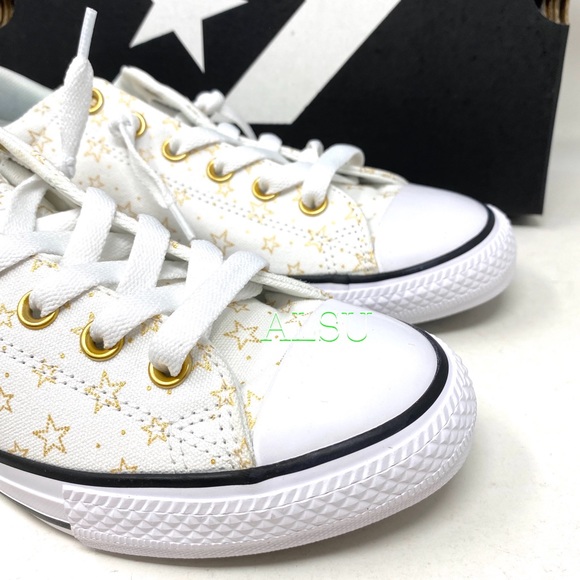 Converse Ctas Street Slip White Gold Kids Toddler - Picture 8 of 10